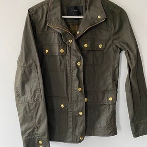 J Crew Resin Coated Field Jacket